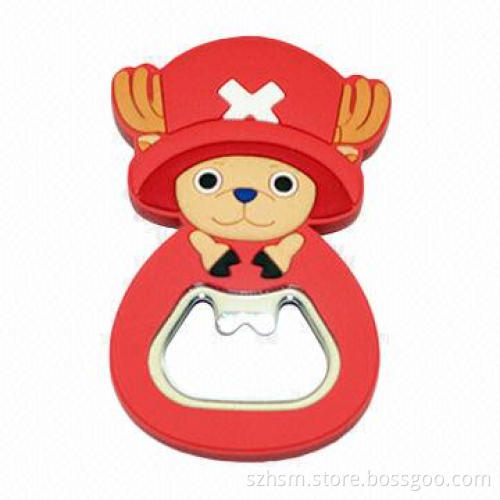 Cartoon Anime Bottle Opener with Fridge Magnet